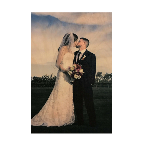16x24 V Wood Print