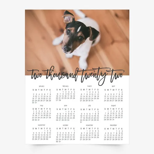 8½x11" Magnetic Calendar