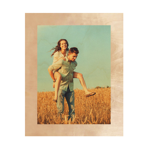 16x20 V Wood Print Border